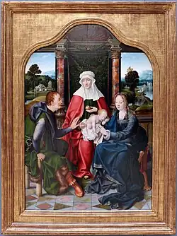 St Anne with the Virgin and Child and St Joachim, Joos van Cleve, c. 1520