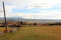 View of the farmland in Kolbu