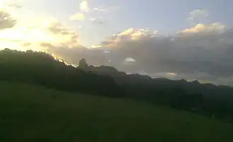 Panorama showing Joske's Thumb