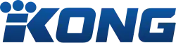 A large K with a crown element in the upper left, same as in the KING-TV logo, plus the smaller letters O N G in a squared-off sans serif typeface