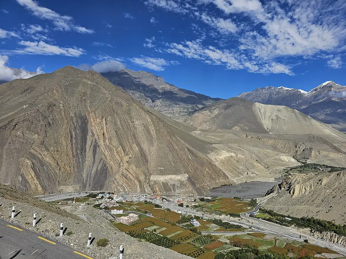Kali Gandaki Valley near Kagbeni, the gateway to Upper Mustang