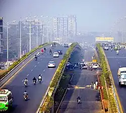 The Kalma Chowk leading to Gulberg Boulevard