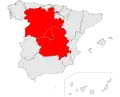 Autonomous communities that use "Castile" in their names (since the 1980s), plus the community of Madrid. The Leonese region joined with Old Castile, Albacete region joined with New Castile, while Cantabria, La Rioja and Madrid became administrative regions of their own.