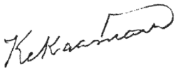 Elizabeth Kekaʻaniau's signature