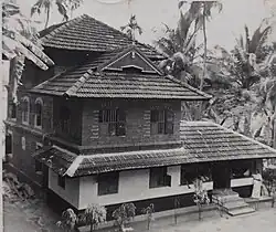 Photograph of the artist K. K. Menon's ancestral house