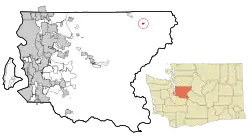Location of Skykomish, Washington