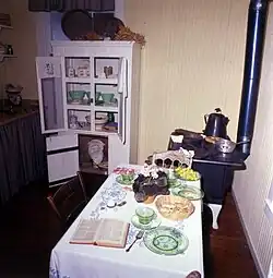 The early 1900s kitchen at the museum seen in 1992.