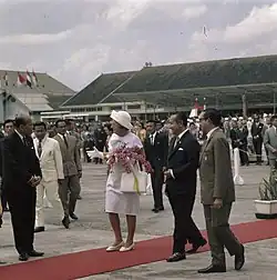 Queen Juliana at Jakarta Kemayoran 1971