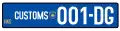 Customs plate