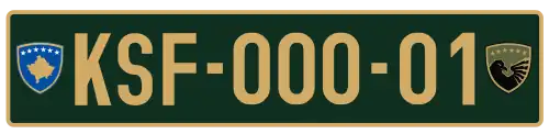 Kosovo Security Force plates