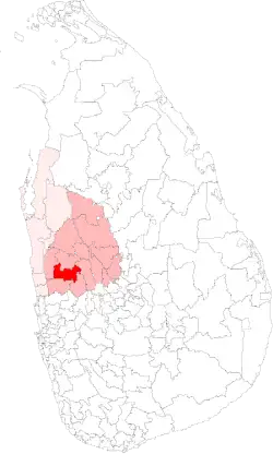 Location of Kuliyapitiya