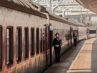 Kunming-Lijiang train at Kunming station