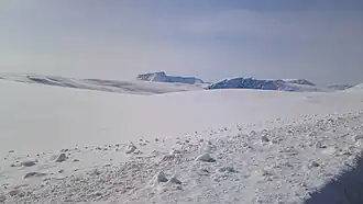 Kvænangsfjellet ski area, east of route E6.