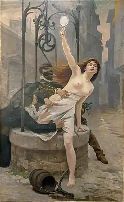 La Vérité sortant du Puits (1898) by Édouard Debat-Ponsan, Musée de l'Hôtel de Ville [fr], Amboise.