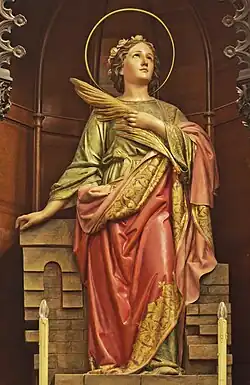 Sculpture of Saint Barbara