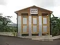 Latrines at the meeting place for tours to Hacienda Lealtad