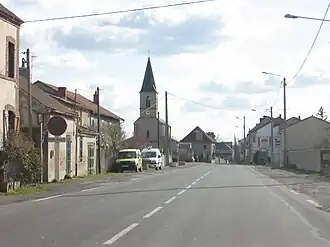 The road into Le Mayet-d'École