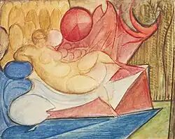 Reclining Female Nude, c.1922