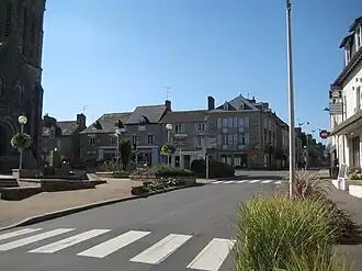 The town centre of Liffré