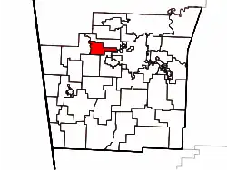 Location of Litteral Township in Washington County