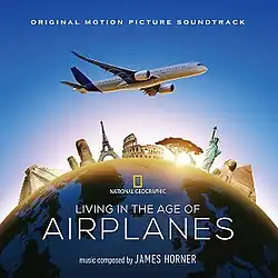 An atmospheric background with an Airbus A350 plane, above the Earth.