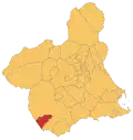 Location in Murcia
