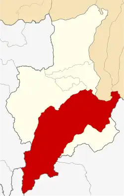 Location of Contamana in the Ucayali province