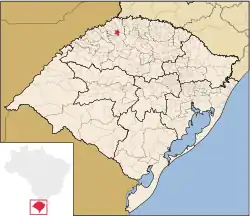 Location of Campo Novo in Rio Grande do Sul