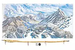 Looking East through Changri La to Everest from above Ngozumpa - Four Days at 17600' 5370m, 2005