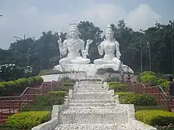 Shiva-Parvati statue at Kailasagiri.