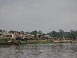 The Congo riverfront at Loukoléla