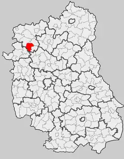 Location within the county and voivodeship