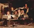 Kinder beim Mittagessen (Children at Lunch, 1857)