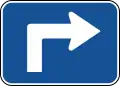 M5-1 (D) Advance Right Turn Arrow (90 Degree Angle)