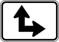 M6-6PR Straight And Right Directional Arrow