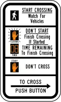 R10-3e Crosswalk signal instructions