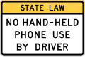 R16-15 No hand-held phone use by driver