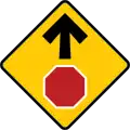 SP-31: Stop sign ahead