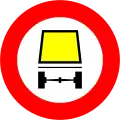 21c) — No vehicles carrying dangerous goods or materials under special signage regulations