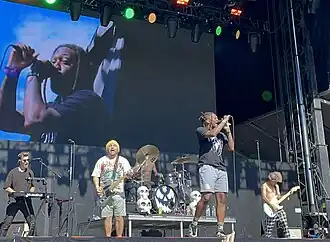 Magnolia Park performing at When We Were Young Fest in October 2023