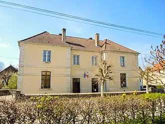 The town hall in Glamondans