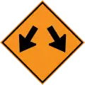 Roadway diverges