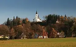 View towards the Church of St. Ignatius of Loyola