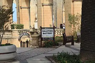 1920s entrance to the battery