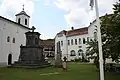 View of the Monastery and monument