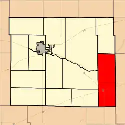 Location in Ford County