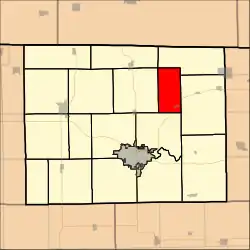 Location in Stephenson County