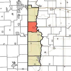 Location in Vermillion County