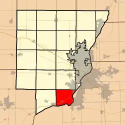 Location in Peoria County