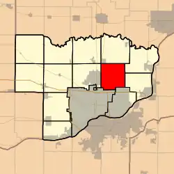 Location in Scott County